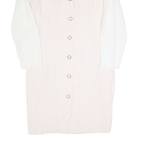PERCEPTIONS Womens Pencil Dress Pink 90s Long Sleeve Midi M