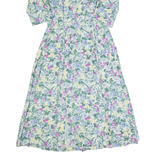 RJ STEVENS Womens A-Line Dress Cream 90s Floral Long M