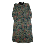 MOLLY MALLOY Womens Maxi Dress Black 90s Floral Long Sleeve Long M