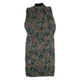 MOLLY MALLOY Womens Maxi Dress Black 90s Floral Long Sleeve Long M