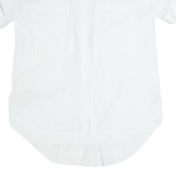 ZARA Oversized Womens Shirt Dress White 90s Short Sleeve Knee Length S