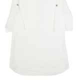 ZARA BASIC Oversized Womens Shirt Dress Cream Knee Length M