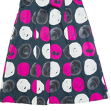 COAST Womens Fit & Flare Dress Blue Spotted Sleeveless Knee Length UK 10