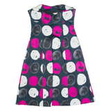 COAST Womens Fit & Flare Dress Blue Spotted Sleeveless Knee Length UK 10
