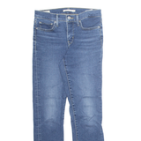 LEVI'S 312 Shaping BIG E Womens Jeans Blue Slim Tapered Stone Wash W27 L28
