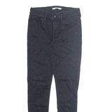 LEVI'S Womens Jeans Black Regular Skinny W28 L30