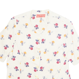 Womens Printed Blouse Beige Floral S