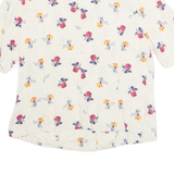 Womens Printed Blouse Beige Floral S
