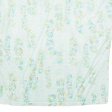 Womens Printed Top Blue Sleeveless Floral M