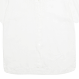 Womens Blouse White V-Neck M