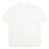 Womens Blouse White V-Neck M