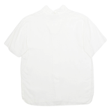 Womens Blouse White V-Neck M