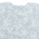 Womens Printed Top Blue Floral S