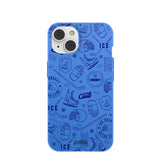 Electric Blue Hockey Postage iPhone 14 Case