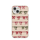 Seashell Holiday Bows iPhone 14/16e Case