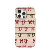 Seashell Holiday Bows iPhone 15 Pro Case
