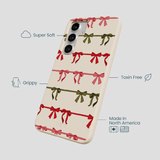 Seashell Holiday Bows Samsung Galaxy S25+(Plus) Case