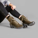 Hudson Vegan Chunky Combat Boot