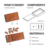 Handcrafted Leather Domino Set