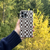 London Fog Chestnut Checkers iPhone 16 Plus Case