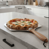 Anygleam 35.5x30.5cm Pizza Shovel With Foldable Wooden Handle Bakeware Kitchen Tools Oxidation