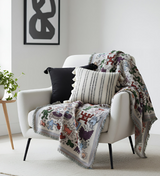 Anycozy Jacquard Jigsaw Throw Blanket – Soft Tassel Sofa & Bed Cover
