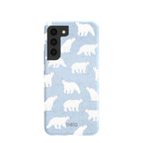 Powder Blue Ice Bears Samsung Galaxy S22 Case