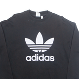 ADIDAS Womens Sweatshirt Black UK 10