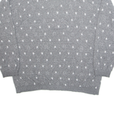 MASER M Stars Womens Sweatshirt Grey 1/4 Zip M