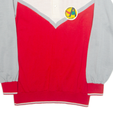 CANEVA Mens Sweatshirt Red Collared L