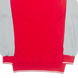 CANEVA Mens Sweatshirt Red Collared L