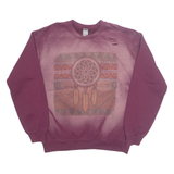 GILDAN Dream Catcher Womens Sweatshirt Maroon M
