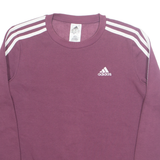 ADIDAS Womens Sweatshirt Maroon S