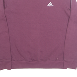 ADIDAS Womens Sweatshirt Maroon S