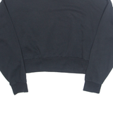 NIKE Cropped Womens Sweatshirt Black High Neck S