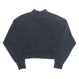 NIKE Cropped Womens Sweatshirt Black High Neck S