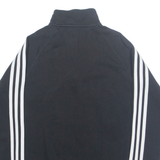 ADIDAS Womens Sweatshirt Black 1/4 Zip XS