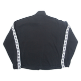 ADIDAS Womens Sweatshirt Black 1/4 Zip UK 12