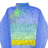 SANTINI Cycling Mens Jersey Blue Long Sleeve 1/4 Zip XL