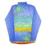 SANTINI Cycling Mens Jersey Blue Long Sleeve 1/4 Zip XL
