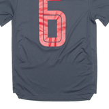 ADIDAS FC BAYERN MUNICH Mens Football Shirt Jersey Grey Crew Neck S