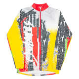 SANTINI Cycling Full Zip Mens Jersey Black Long Sleeve High Neck XL