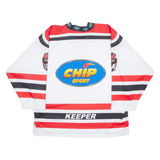 CHIP SPORT BKP Keeper Hockey Mens Jersey White 3/4 Sleeve USA L