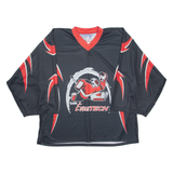 INTER HOCKEY BKP Keeper Mens Jersey Black Long Sleeve USA V-Neck XL