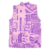 O'BRIAN Cycling Mens Jersey Pink Sleeveless 1/4 Zip L