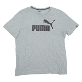 PUMA Mens T-Shirt Grey Crew Neck XL