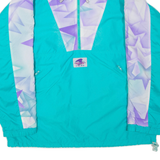 Womens Pullover Jacket Blue Colourblock XL