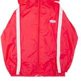 VIRMA Lightweight Mens Rain Jacket Red Hooded M