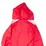 VIRMA Lightweight Mens Rain Jacket Red Hooded M