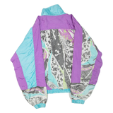 Womens Track Jacket Purple Crazy Pattern 2XL